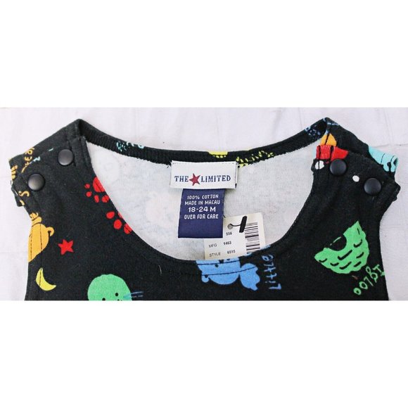 VTG NWT The Limited 3 pc Girls Baby Dress Diaper Cover Hat Bear Penguin Snowman - Picture 2 of 12